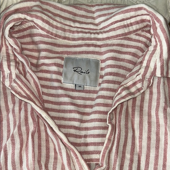Rails Tops - Rails Sydney Florence Stripe Top M Blush and Cream